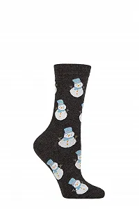 Женские носки SockShop Wild Feet Christmas 1 пара Праздничный стиль в подарочной коробке Мягкий хлопок Зимний подарок Наполнитель чулок Женская сезонная одежда - Фото 1
