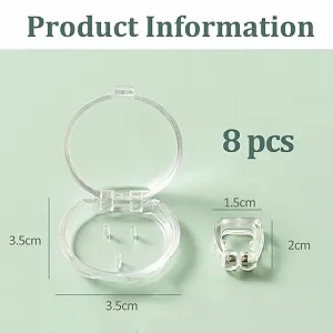 Клипсы против храпа (8 шт) Магнитные силиконовые для улучшения дыхания synthetic.ua - Фото 1