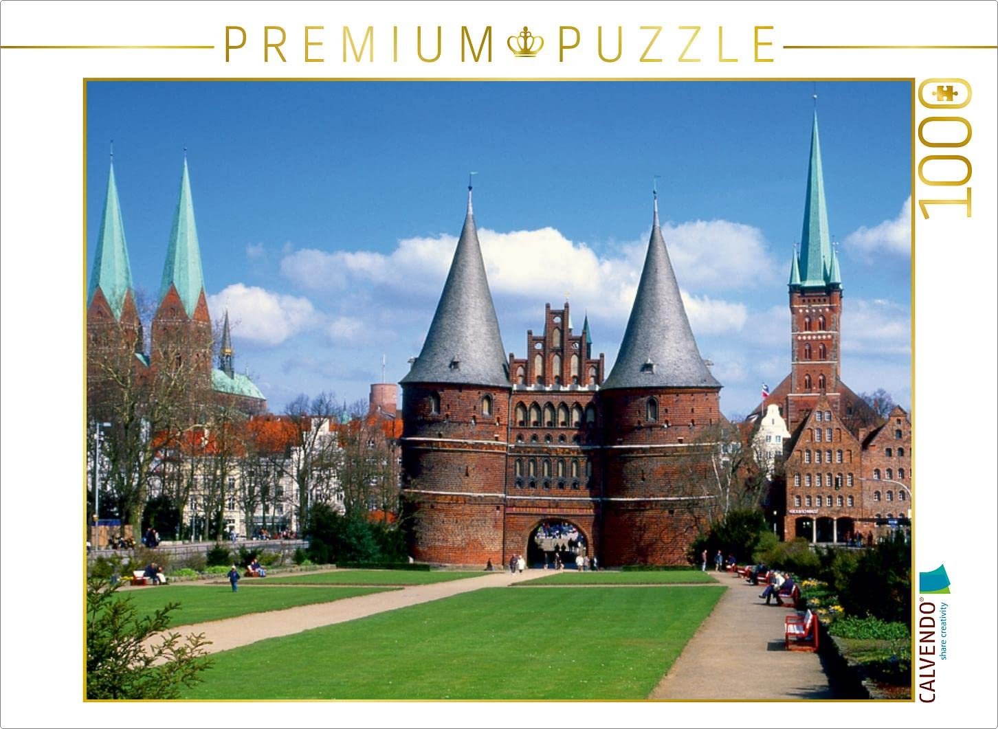 Пазл CALVENDO Hansestadt Lübeck 1000 деталей 64 x 48 см, фото №1