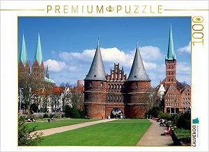 Пазл CALVENDO Hansestadt Lübeck 1000 деталей 64 x 48 см - Фото 1