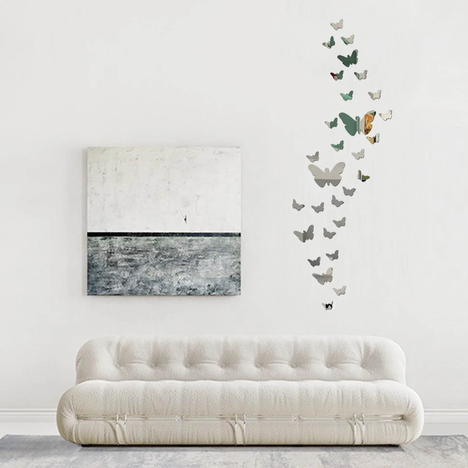 Набір дзеркальних наклейок на стіну Butterfly 35 шт. Акрил 3D, фото №5 Набір дзеркальних наклейок на стіну Butterfly 35 шт. Акрил 3D, фото №5