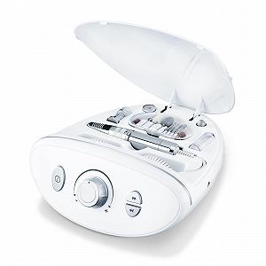 Електричний набір для манікюру/педикюру Beurer MP 100 Professional, 10 сапфірових та повстяних насадок, захисний ковпачок від пилу, 20 000 об/хв - Фото 1