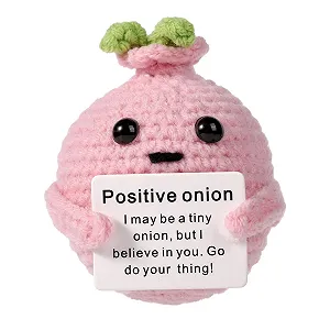 Купить Игрушка NQEUEPN Funny Positive Onion вязаная - Фото 1 Игрушка NQEUEPN Funny Positive Onion вязаная - Фото 1