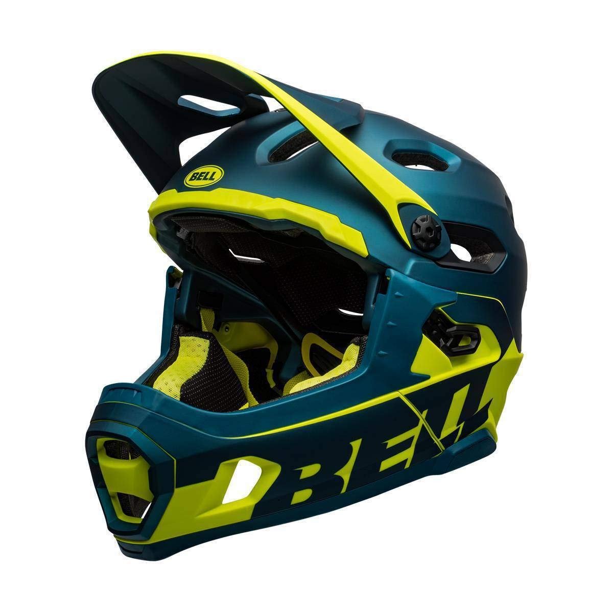 Шолом Bell Super DH Mips Matte/Gloss Blue/Hi-Viz, S, 52-56 см, фото №1