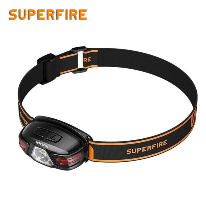 Фонарь налобный аккумуляторный HL63 SuperFire 450 Lumen IP44, фото №1