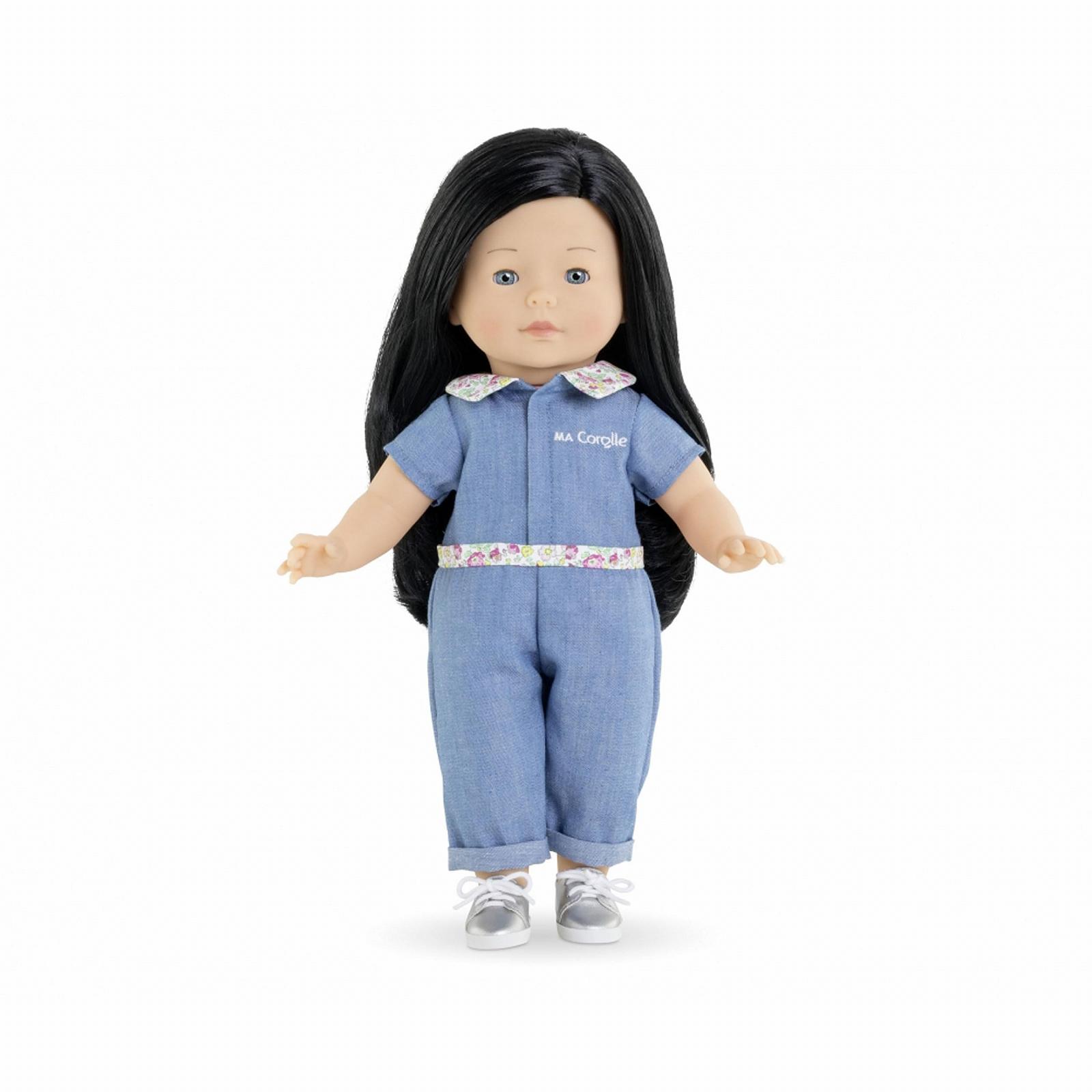 Лялька Corolle Perrine Тіло Одяг Довге чорне волосся Сплячі очі Аромат ванілі 36 см, фото №1 Лялька Corolle Perrine Тіло Одяг Довге чорне волосся Сплячі очі Аромат ванілі 36 см, фото №1