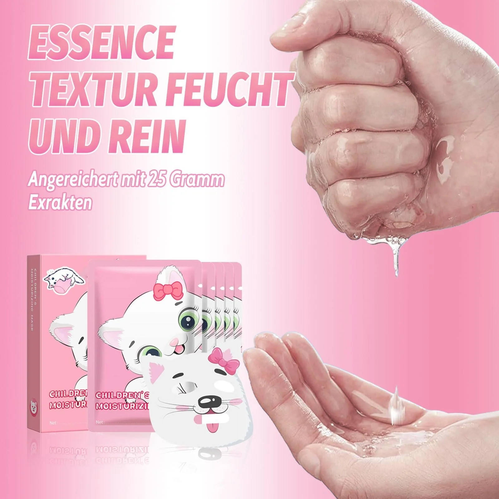 Тканевая маска Altherona Увлажняющая для лица Женская с дизайном животных Успокаивающая и питательная Гиалуроновая маска для лица для девушек-подростков Милые маски для лица Набор красоты 5 шт, фото №5 Тканевая маска Altherona Увлажняющая для лица Женская с дизайном животных Успокаивающая и питательная Гиалуроновая маска для лица для девушек-подростков Милые маски для лица Набор красоты 5 шт, фото №5