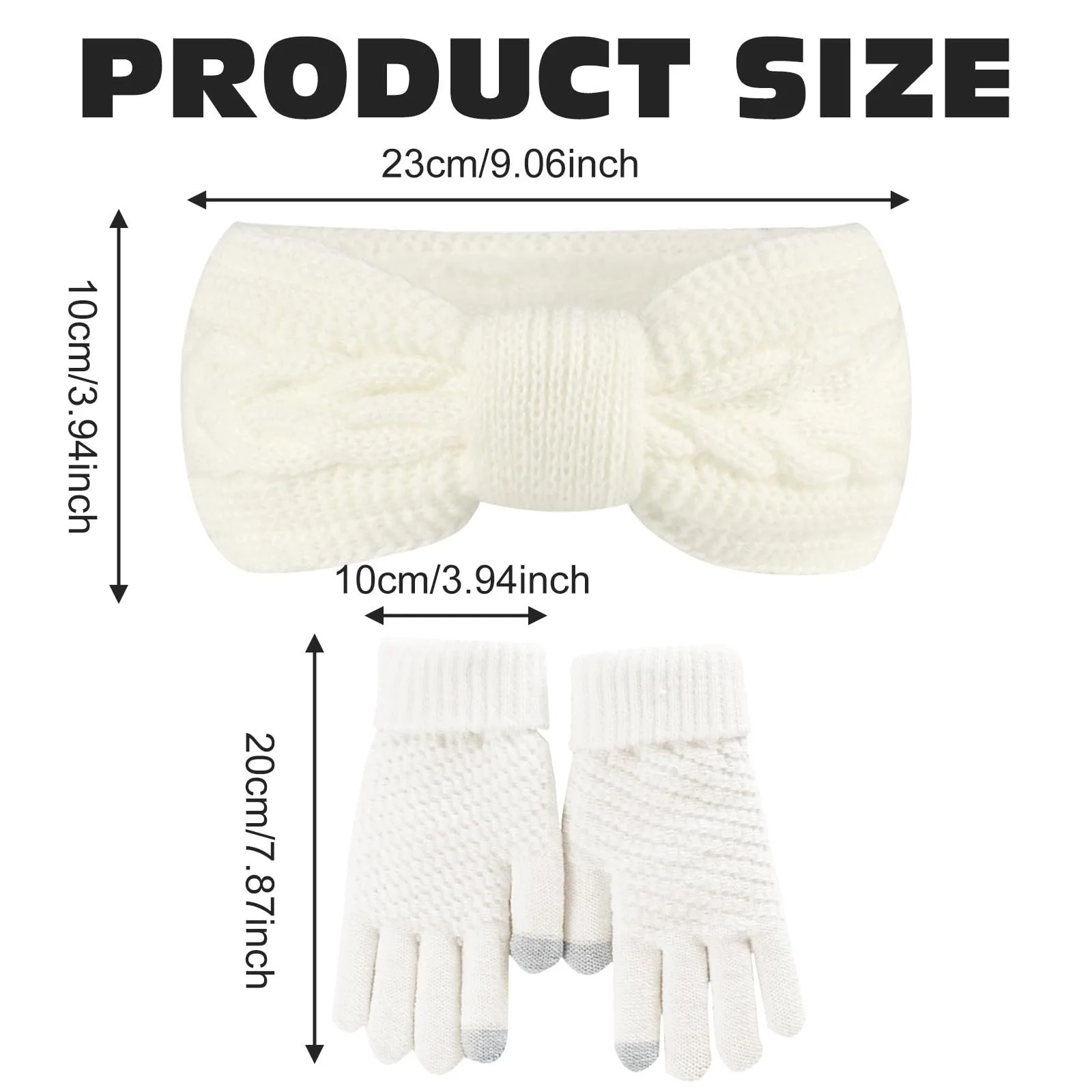 В'язана Пов'язка на Голову Жіноча Еластична Зимова, фото №2