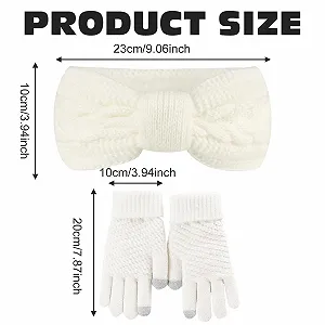 В'язана Пов'язка на Голову Жіноча Еластична Зимова synthetic.ua - Фото 1