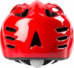 Шлем Onbikekids XS 44-48 см, аэродинамический, с красными воздухозаборниками, застежка-клипса, регулируемые ремешки, микротермический регулятор колеса, черный, пластик synthetic.ua - Фото 1