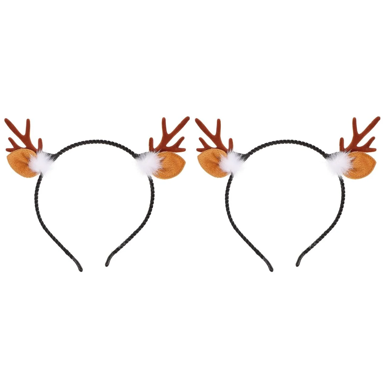 Обруч Різдвяні Оленячі Роги з Кролячими Вухами (2 шт.), фото №1