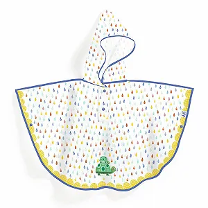 Детское пончо от дождя Унисекс Djeco Lifestyle Turtle synthetic.ua - Фото 1
