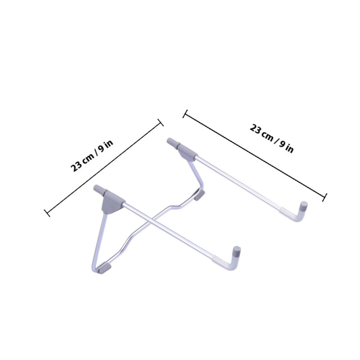 Підставка для ноутбука Tofficu, алюмінієвий сплав, регульована, складана, з нековзною силіконовою підставкою, фото №2