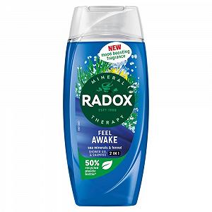 Гель для душа Radox Mineral Therapy Feel Awake мужской 225 мл - Фото 1