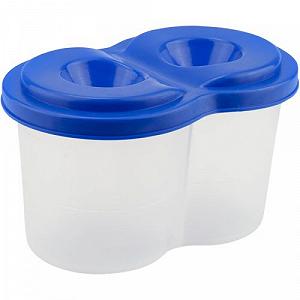 Стакан-непроливайка двойной синий [tsi163858-TSI] - Фото 1