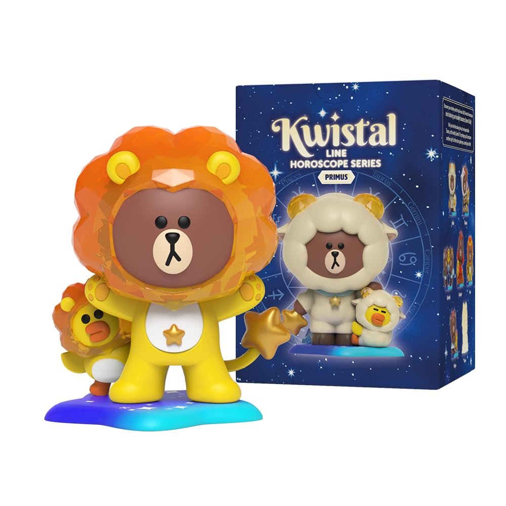 Фигурки Mighty Jaxx Line Friends Horoscope Kwistal Fwenz Primus Series, набор из 6 штук, фото №5