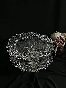 Блюдо, фруктовниця, тортовниця на срібній ніжці. synthetic.ua - Фото 1