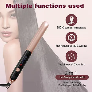 Випрямляч для волосся Negative Ion 2-in-1 Hair Straightener and Curler ціна на synthetic.ua - Фото 1 Випрямляч для волосся Negative Ion 2-in-1 Hair Straightener and Curler synthetic.ua - Фото 1