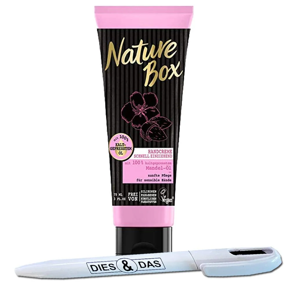 Крем для рук Nature Box з олією мигдалю холодного віджиму 75 мл, фото №1