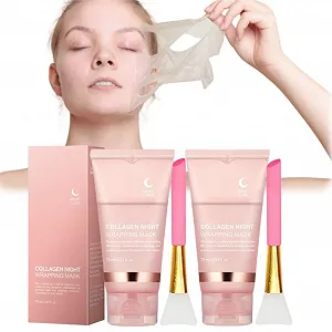 Маска Нічна Collagen, 2 шт - Фото 1