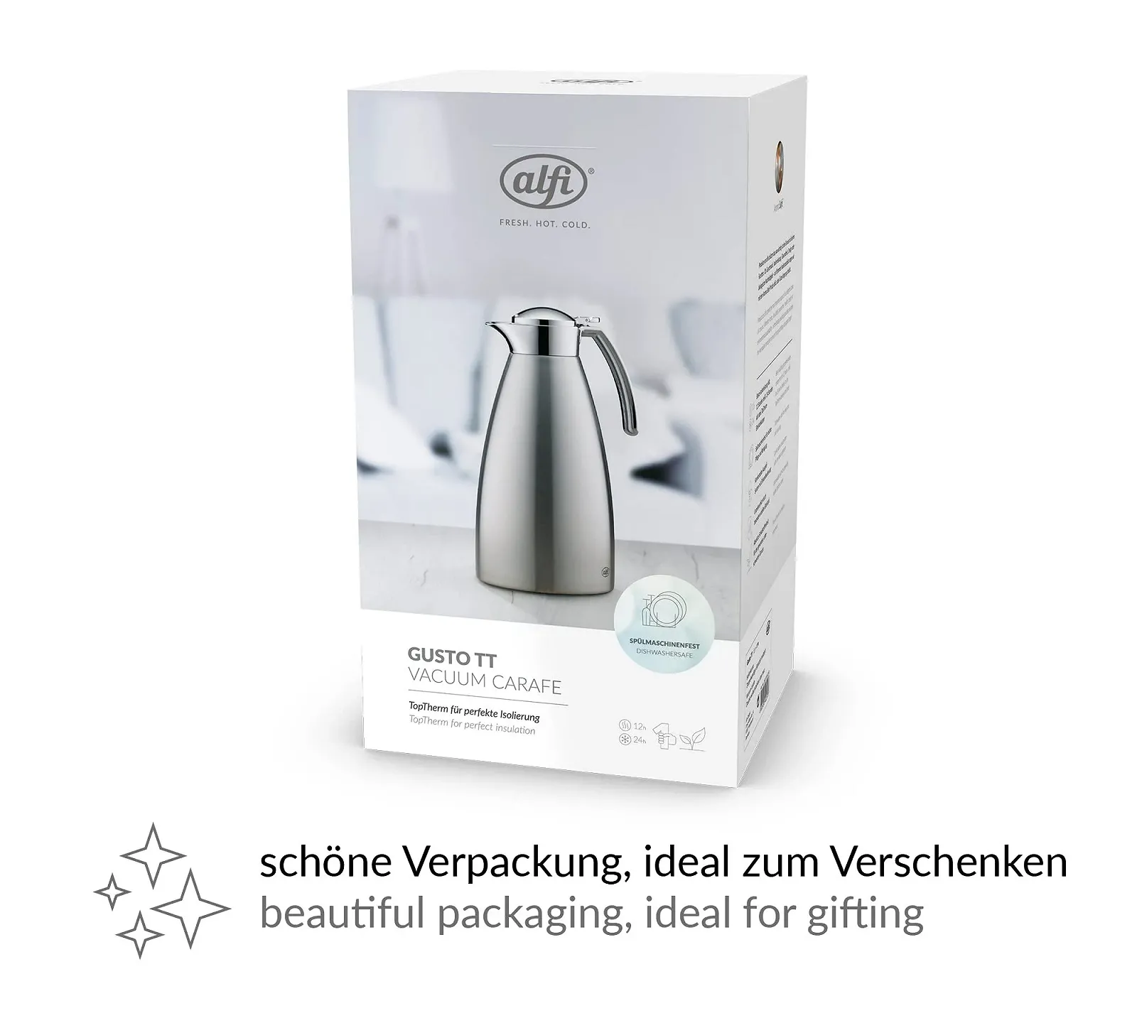 Термос Alfi Gusto TT 1.5 л Матовая нержавеющая сталь, фото №6