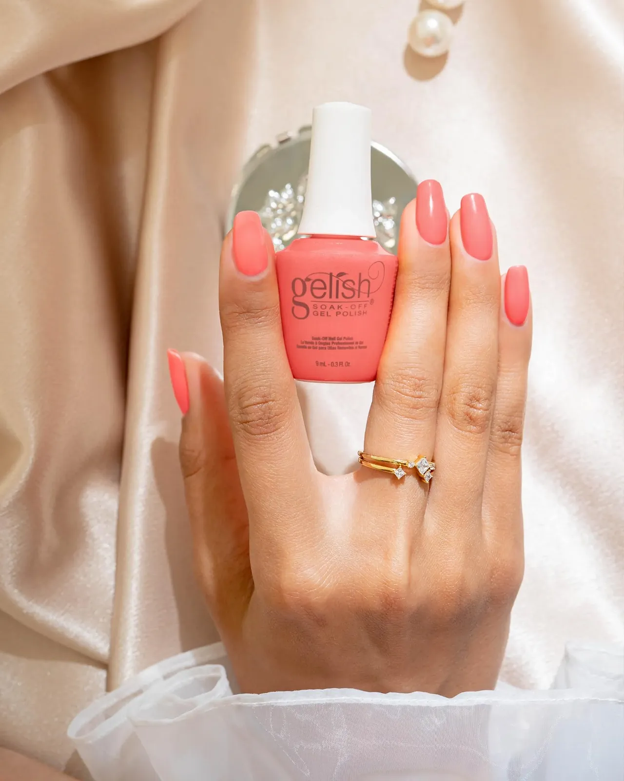 Гель-лак Gelish Mini Manga-Round With Me Желто-оранжевый, 9 мл, фото №5 Гель-лак Gelish Mini Manga-Round With Me Желто-оранжевый, 9 мл, фото №5