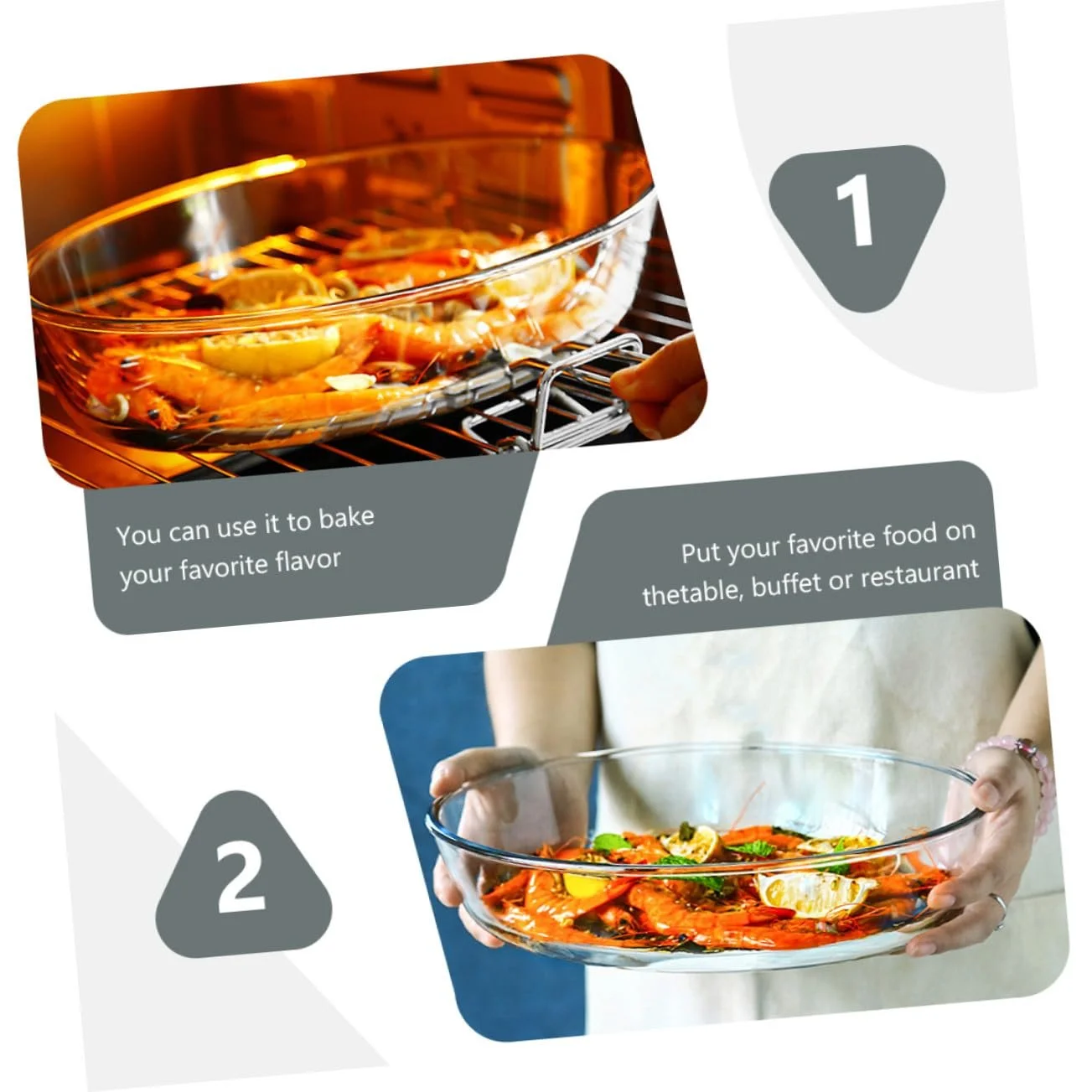 Форма для выпекания Toyvian Большая Овальная Стеклянная Жаропрочная, фото №3 Форма для выпекания Toyvian Большая Овальная Стеклянная Жаропрочная, фото №3