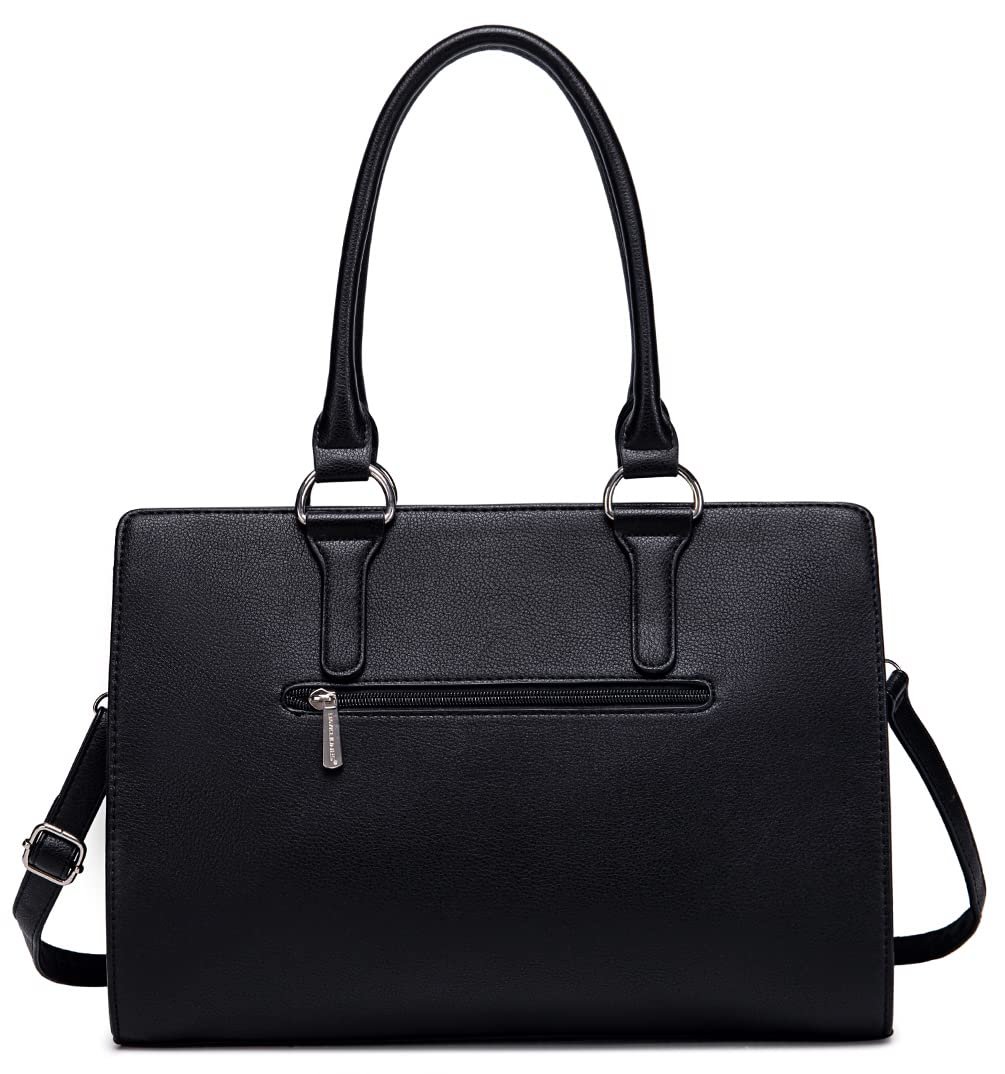 Сумка с верхней ручкой David Jones Большая Тоут, искусственная кожа, многоцветная, черный, фото №4