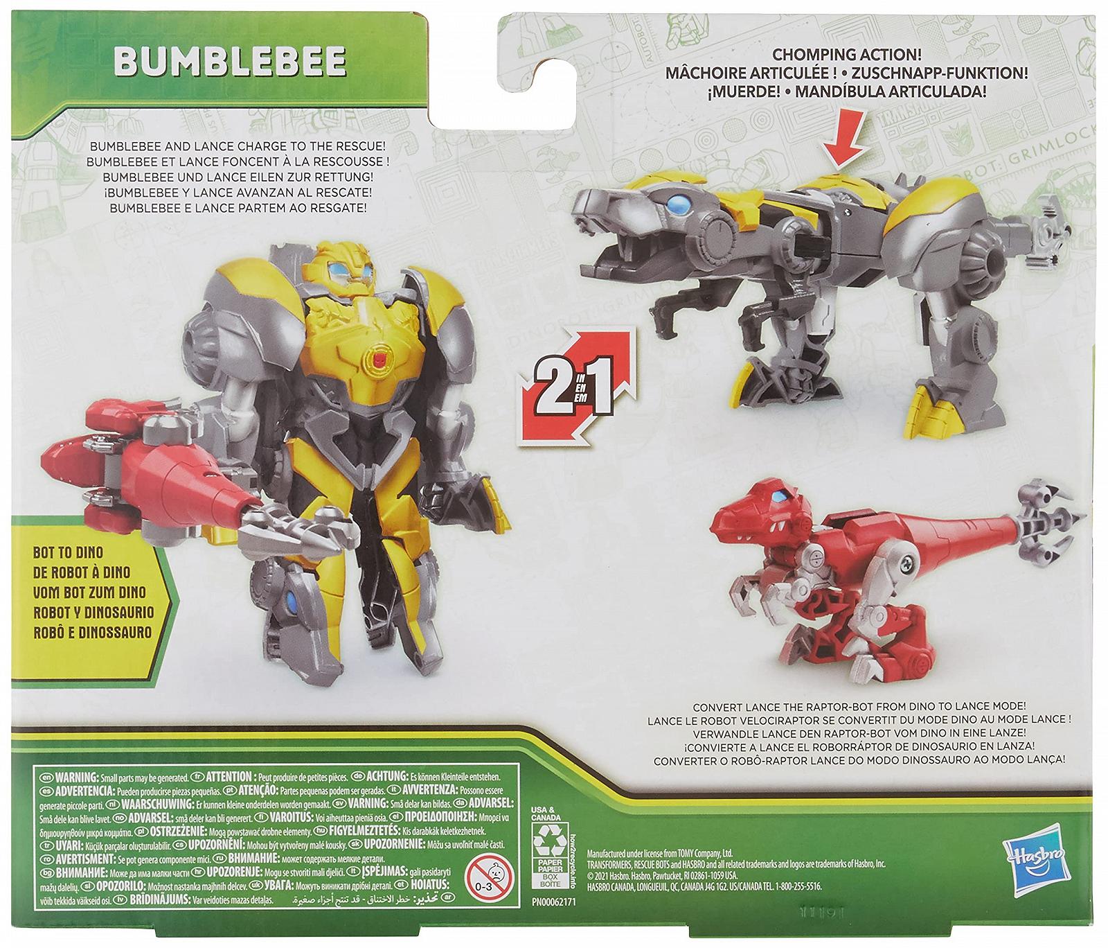 Фигурка + Динобот Transformers Dinobot Adventures Rescue Bots Bumblebee 13 см, фото №2