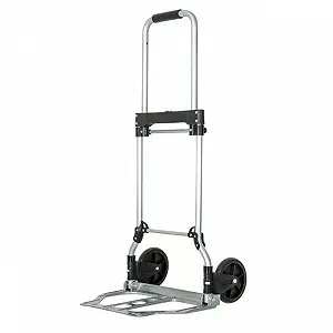 Тележка ручная складная до 60 кг 450*420*960, колеса 150 мм алюминиевая INTERTOOL LT-9005 - Фото 1