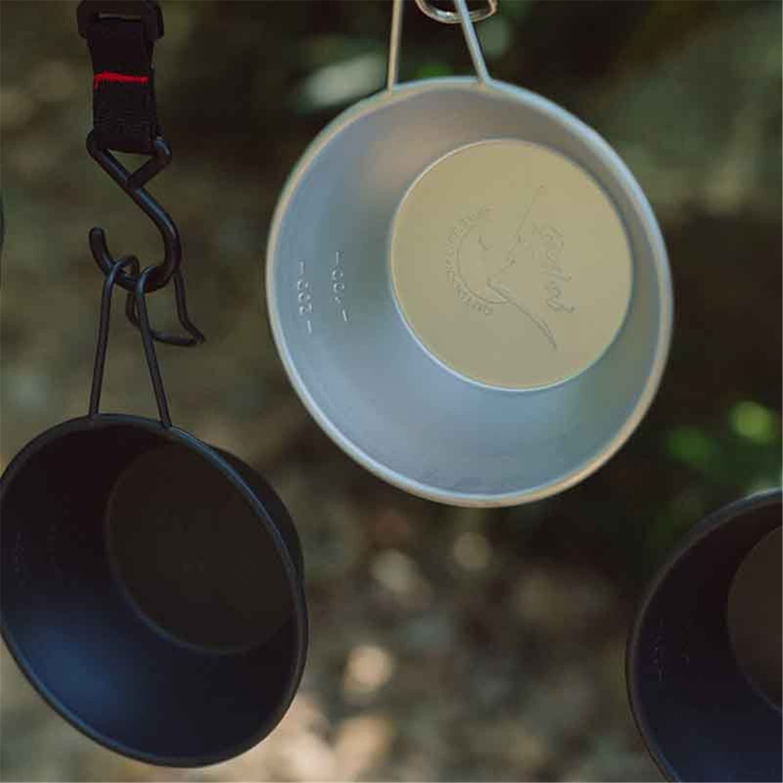 Миска FSJMTQTS Campingschüsseln, походная, из нержавеющей стали, для кемпинга, пикника, серебристая, фото №4