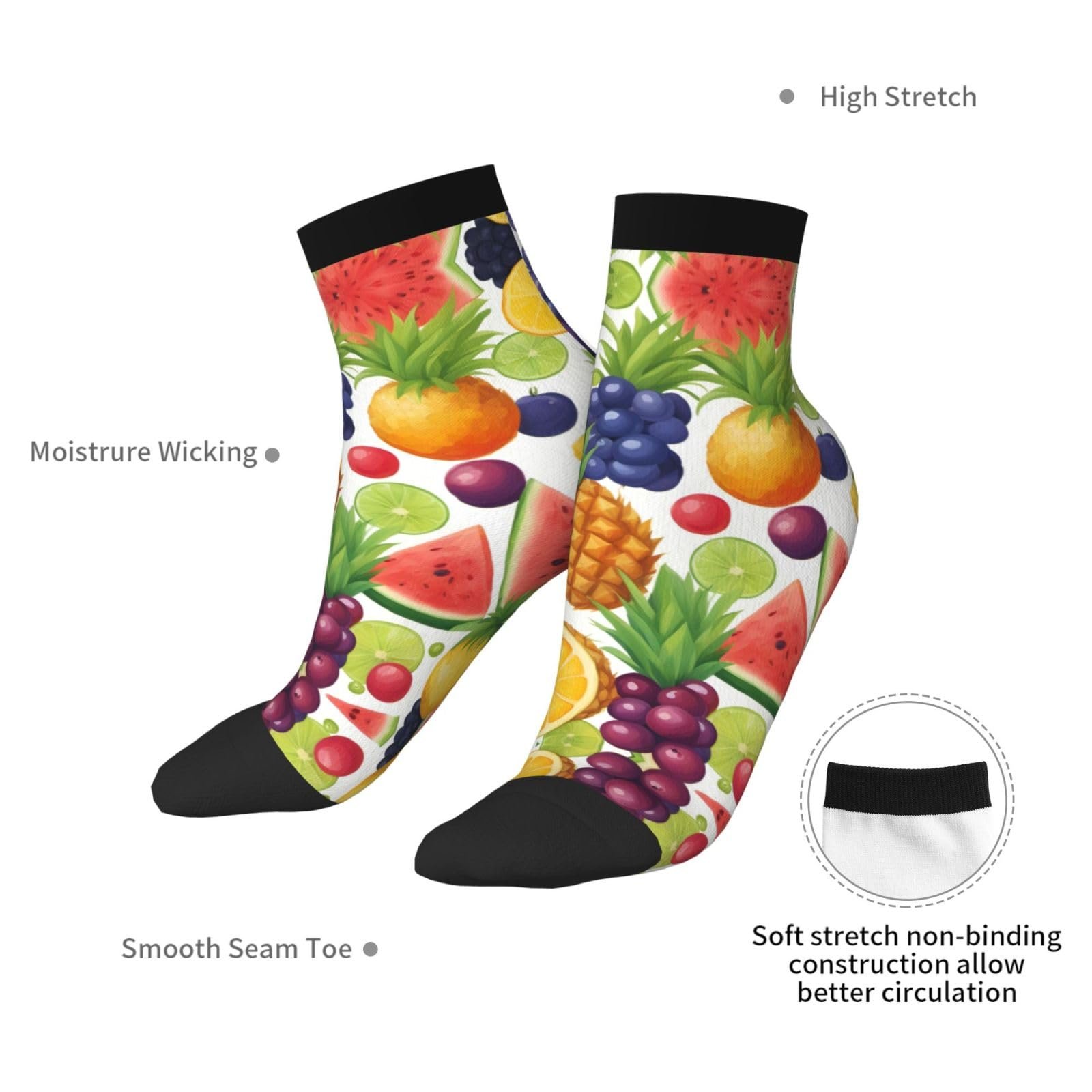 Шкарпетки SSIMOO Фрукти Повсякденні Підходять для Усіх Сезонів, фото №7