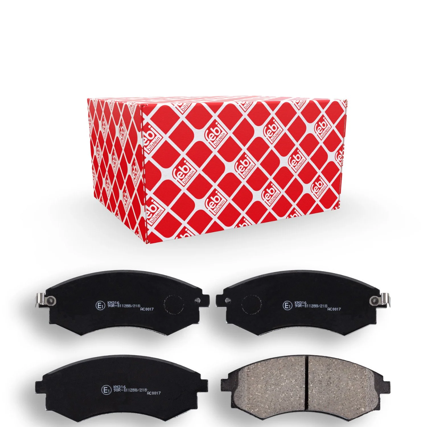 Комплект гальмівних колодок FEBI BILSTEIN 170253 для NISSAN HYUNDAI KIA, фото №1