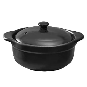 Кастрюля для тушения SOIMISS керамическая с крышкой термостойкая - Фото 1