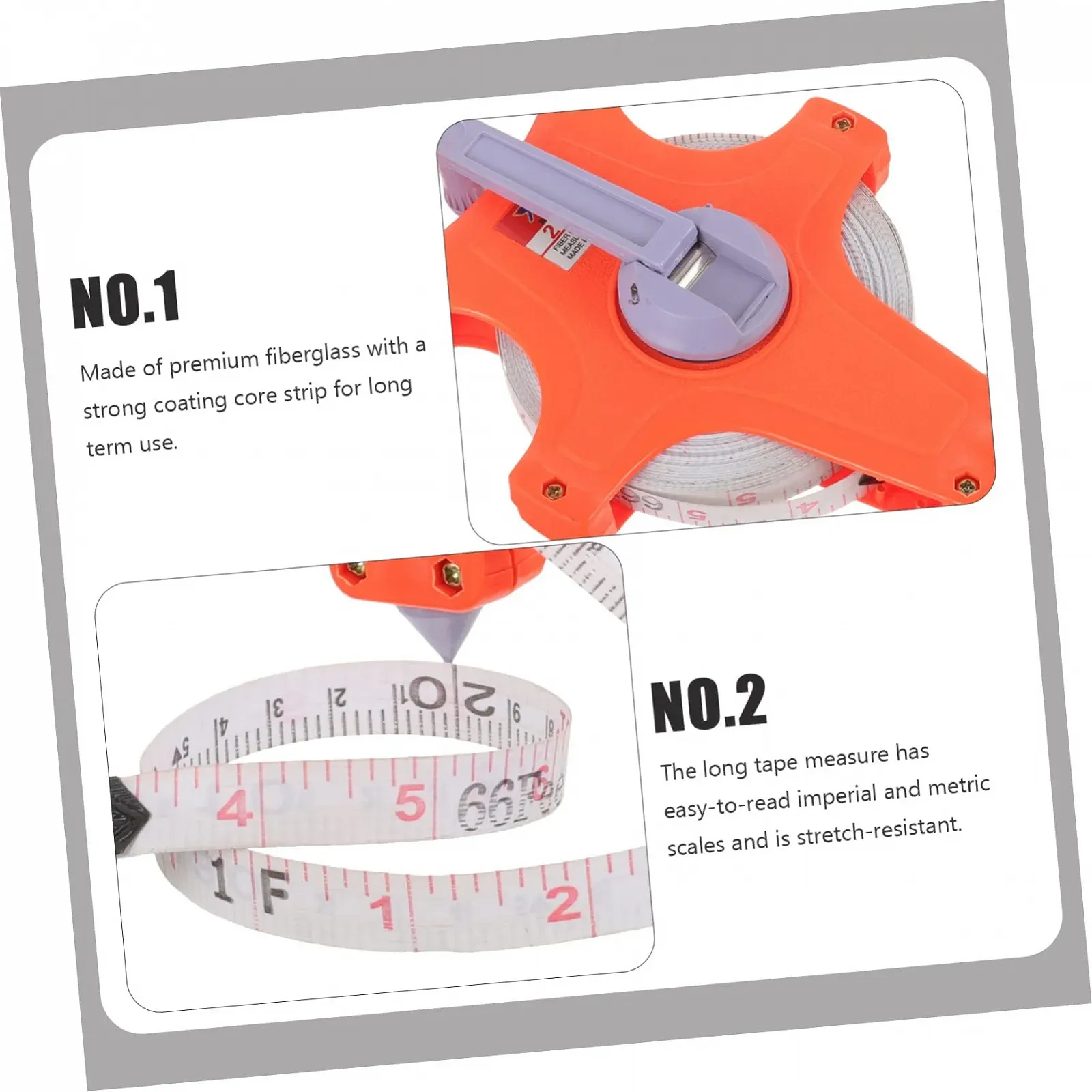 Рулетка Lurrose Инженерная Строительная Длинная Полевая, фото №4