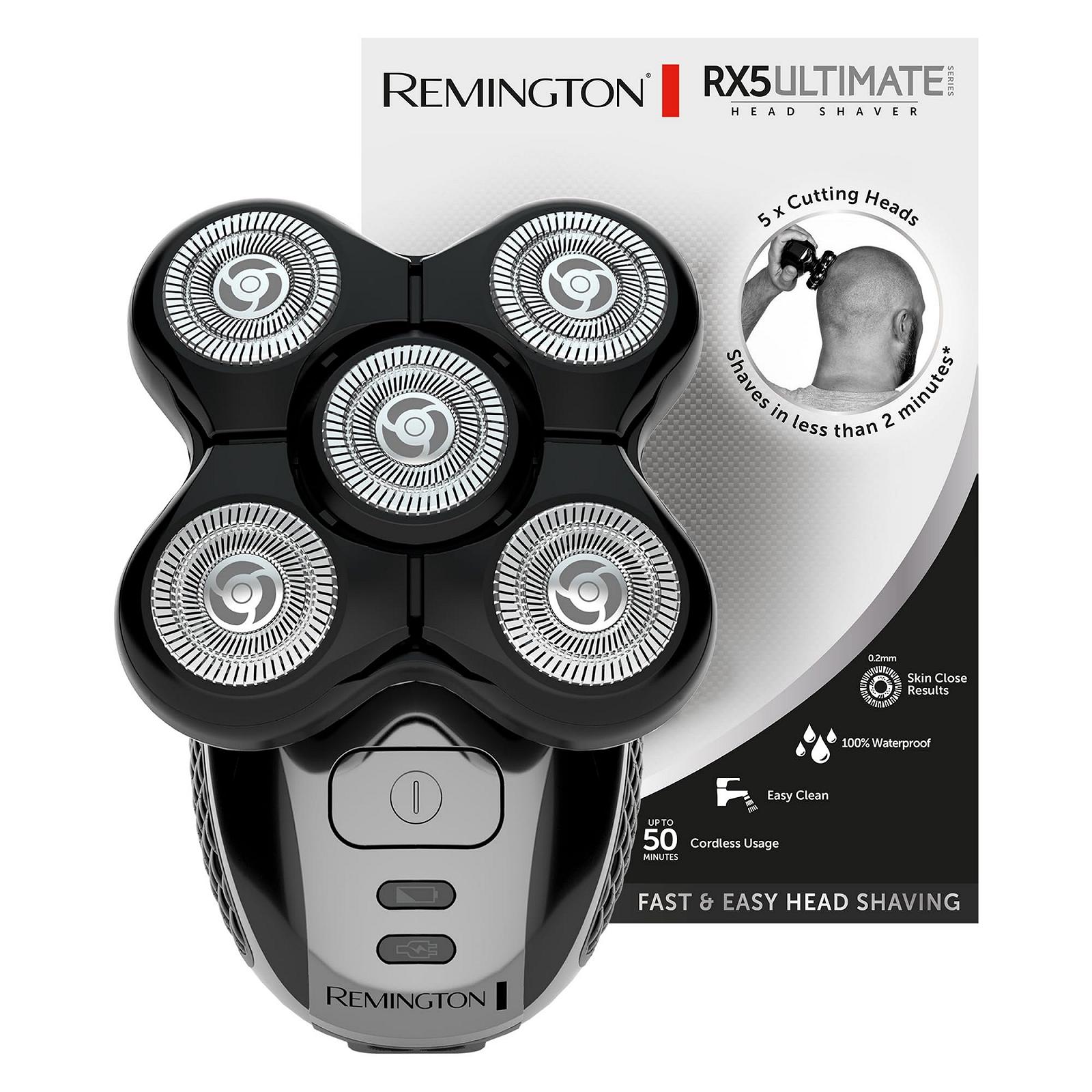 Бритва для головы Remington XR1501 5 головок 0.2 мм с триммером Черная, фото №1