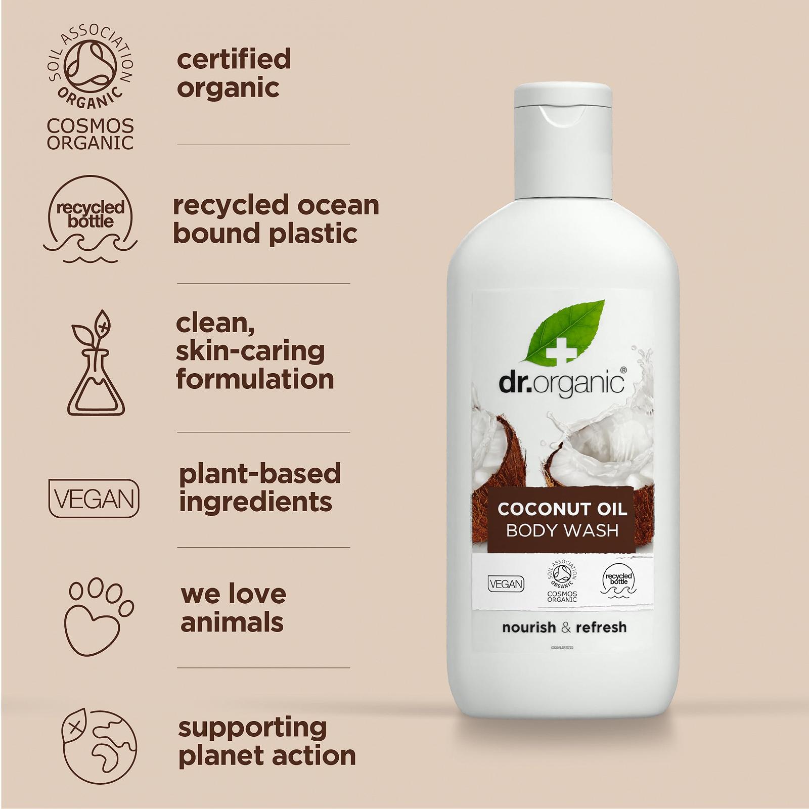 Гель для душа Dr. Organic Cocco 250 мл, фото №5