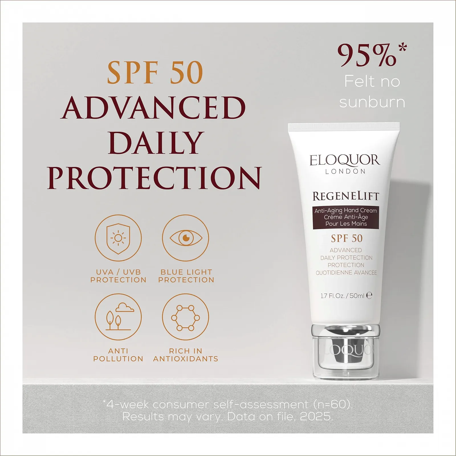 Крем для рук RegeneLift Anti-Ageing SPF 50 Advanced Daily Protection 50 мл, фото №4