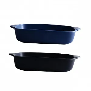 Купити Форма для запікання VALICLUD прямокутна термостійка з ручками чорна - Фото 1 Форма для запікання VALICLUD прямокутна термостійка з ручками чорна - Фото 1