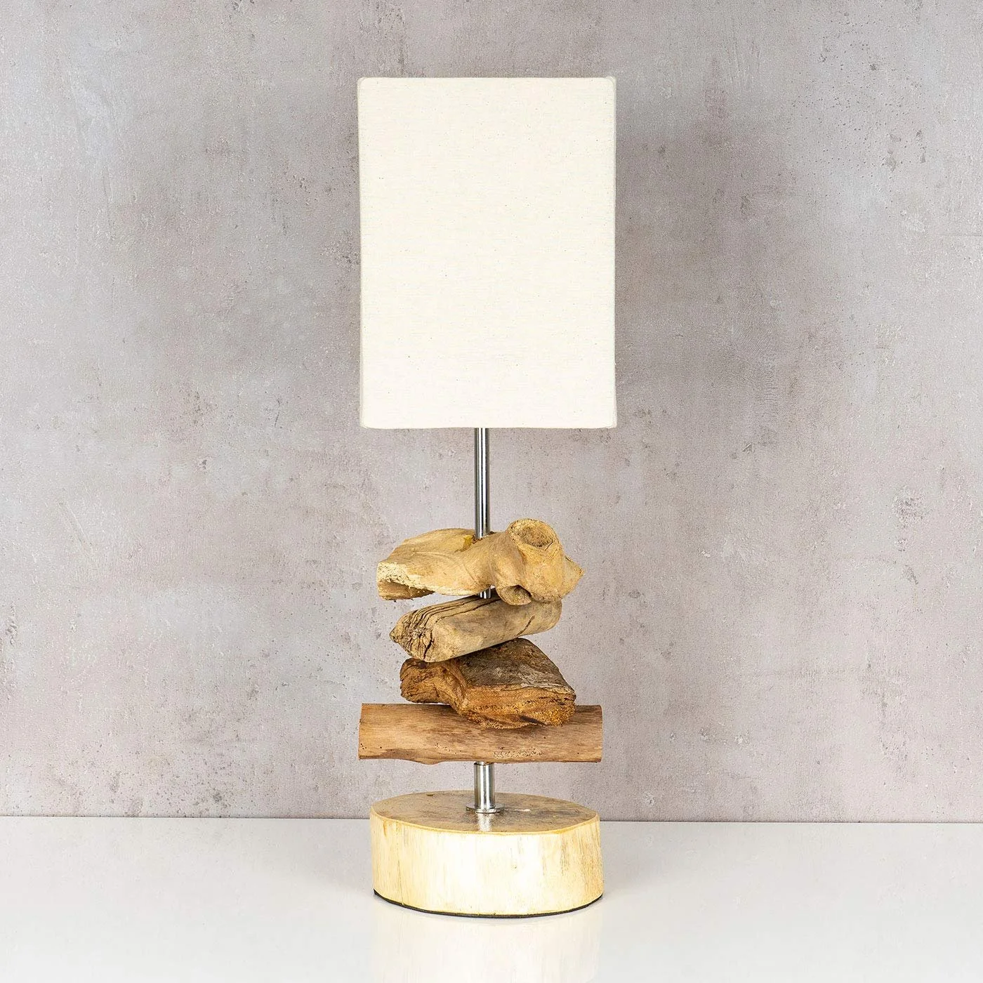 Настільна лампа Driftwood Teak Wood 15 x 50 x 15 см Натуральне дерево, фото №2