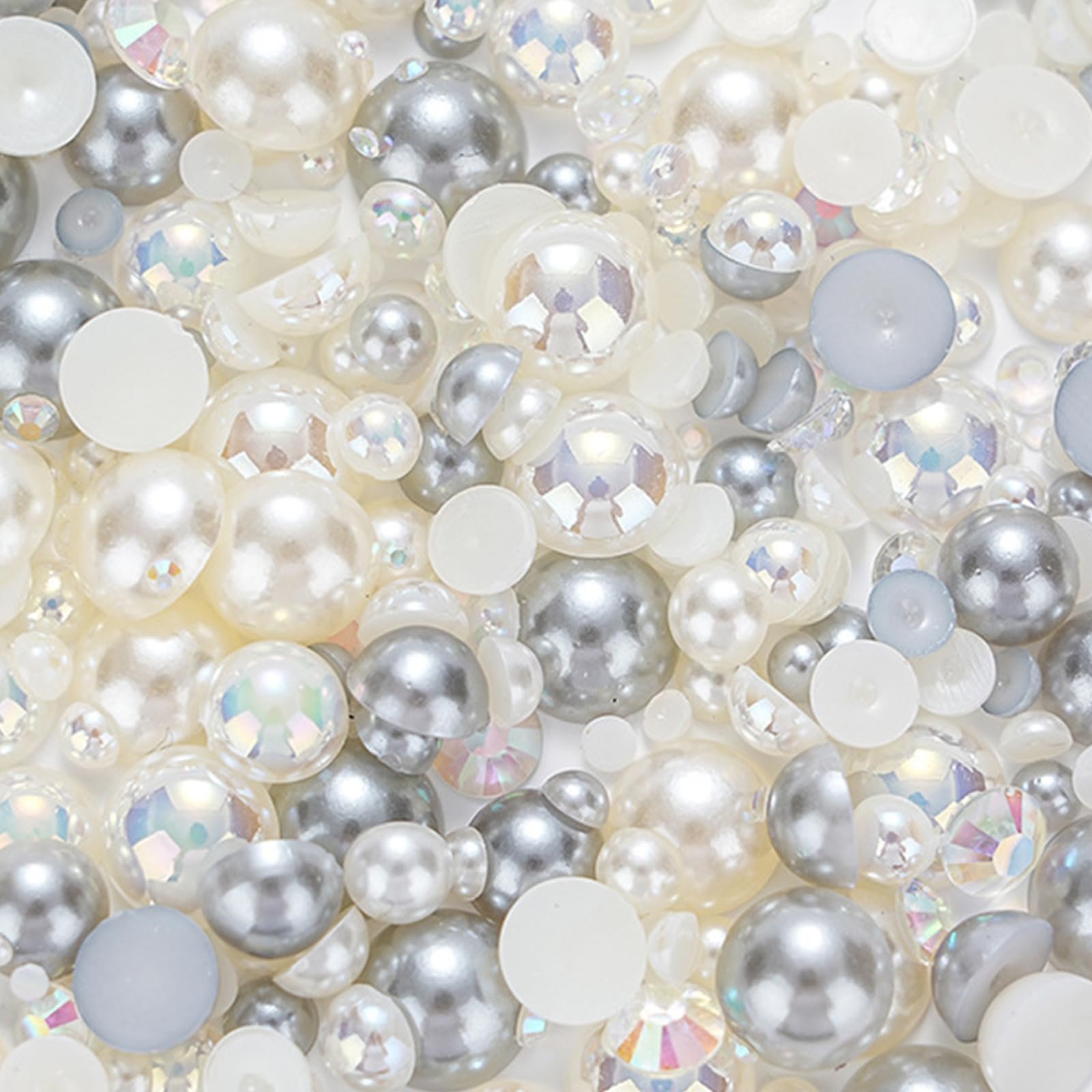 Полукруглые Жемчужины для ногтей с плоской задней стороной, украшения для ногтей, подвески для ногтей, стразы для ногтей, украшения для ногтей, фото №7