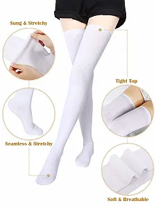 Очень длинные носки до бедра, хлопковые носки, очень длинные носки до колена для женщин synthetic.ua - Фото 1