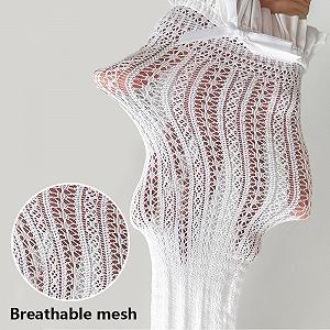 2 пары женских костюмных чулок с бантами и кружевом для свадьбы, Октоберфеста, фольклорного фестиваля synthetic.ua - Фото 1