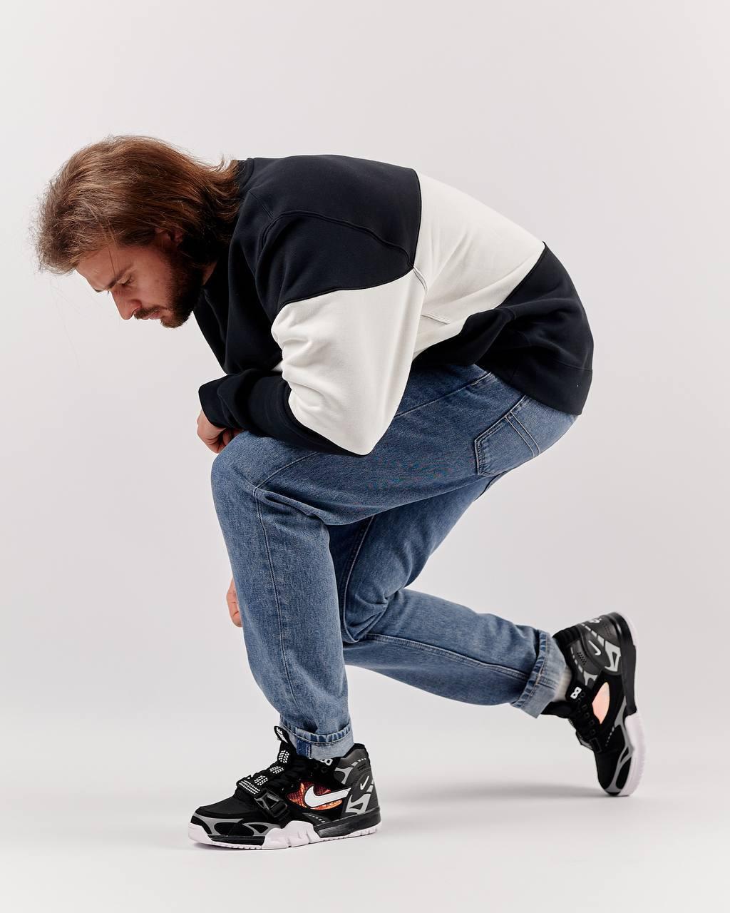 Кроссовки мужские Nike Air Trainer 1 SP черные кожаные кеды найк аир демисезонная обувь из натуральной кожи, фото №5