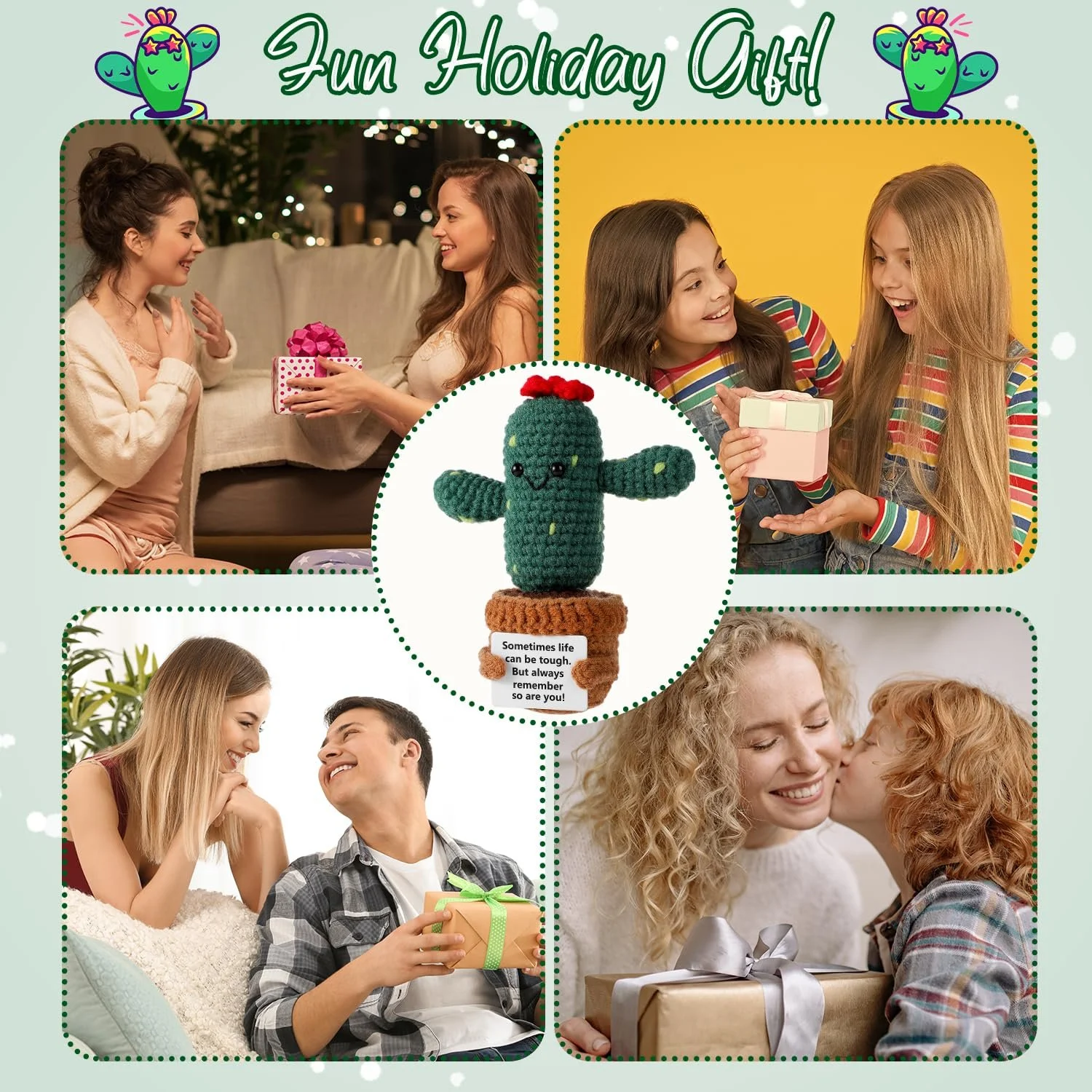 lasuroa Crochet Cactus 13,5 см Позитивная картошка игрушка Вязаная, фото №7 lasuroa Crochet Cactus 13,5 см Позитивная картошка игрушка Вязаная, фото №7