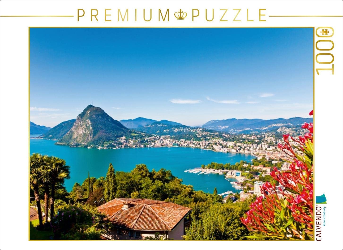 Пазл CALVENDO Lugano on Lake Lugano 1000 деталей, фото №1