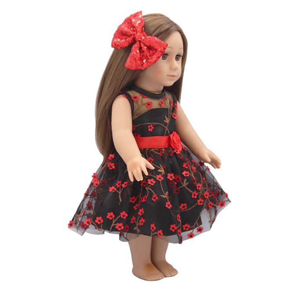 Аксессуары Uteruik для 46см American Girl Doll Повседневные костюмы - Юбка и обруч для волос 2шт/набор, фото №5