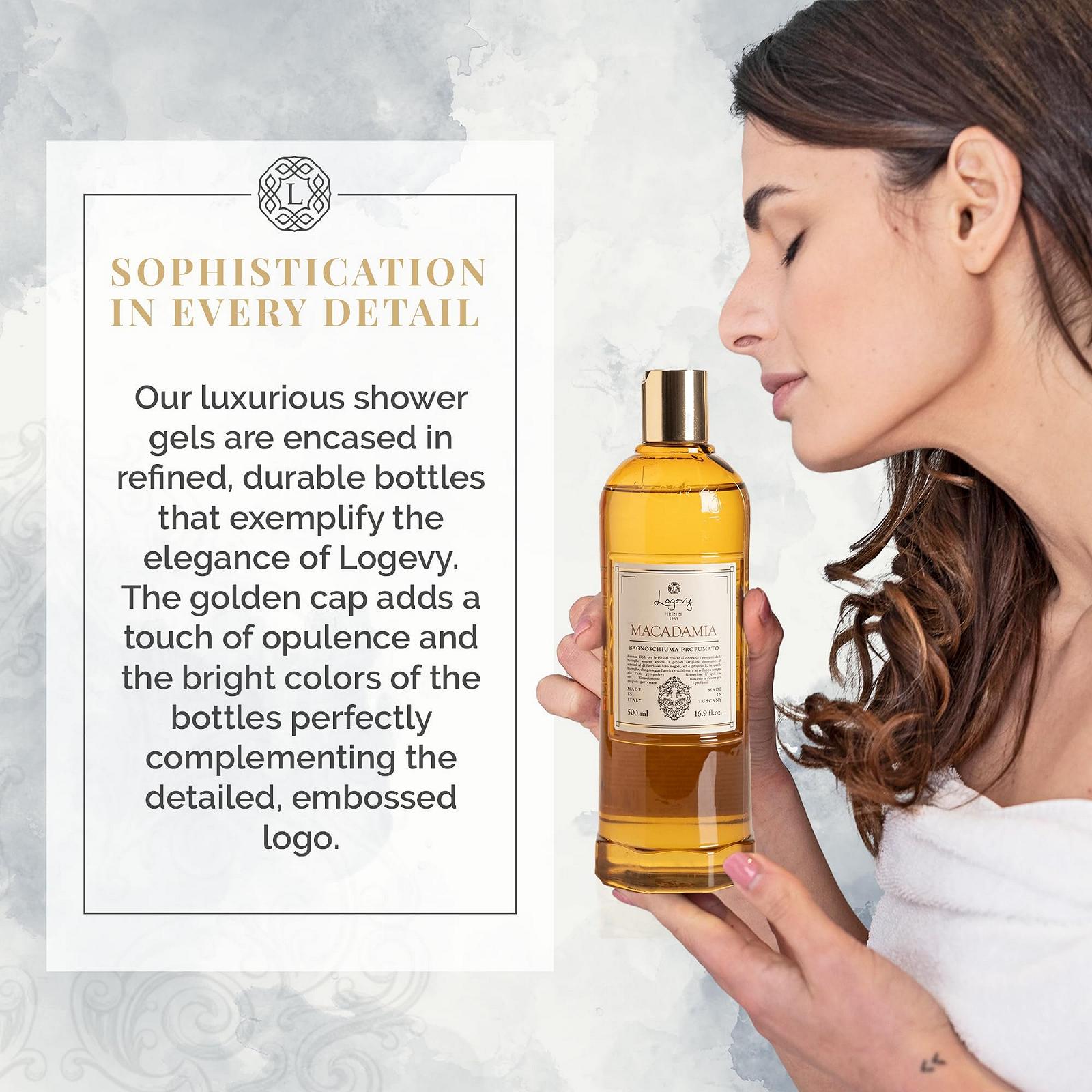 Гель для душа Logevy Macadamia 500 мл, фото №4 Гель для душа Logevy Macadamia 500 мл, фото №4