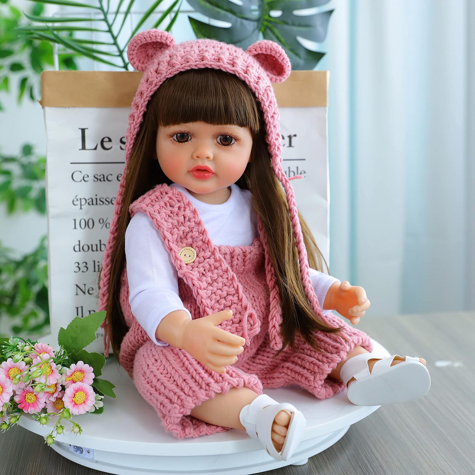 Кукла Binxing Yts Reborn Baby 55 см Мягкий Силиконовый Винил 22 Дюйма Реалистичная Новорожденная Кукла Магнитный Рот Ручная Работа, фото №6