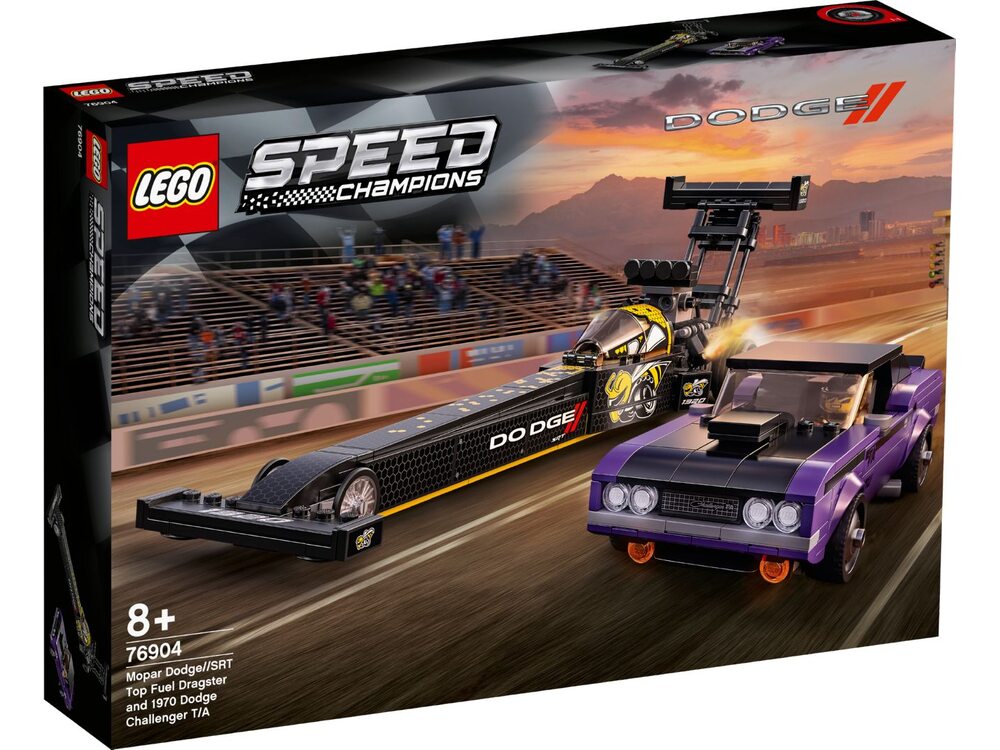 Дитячий конструктор LEGO Mopar Dodge SRT Top Fuel Dragster and 1970 Challenger TA 76904, фото №1 Дитячий конструктор LEGO Mopar Dodge SRT Top Fuel Dragster and 1970 Challenger TA 76904, фото №1